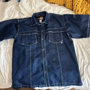 South Pole Oversized Denim Button Up